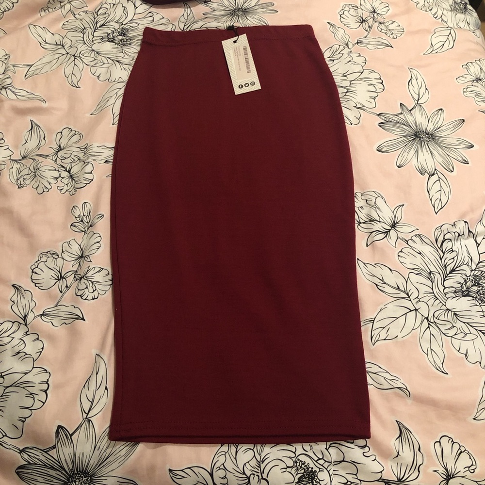Boohoo pencil skirt